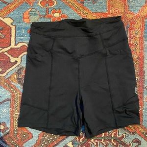 Free People biker shorts small black